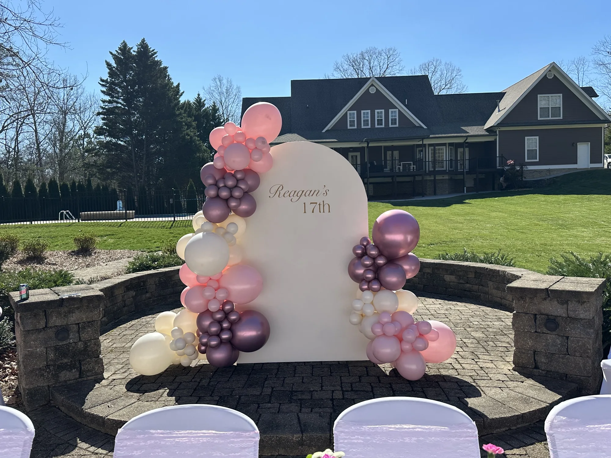 Balloon garland and event decoration by The Party Project - Chattanooga, TN