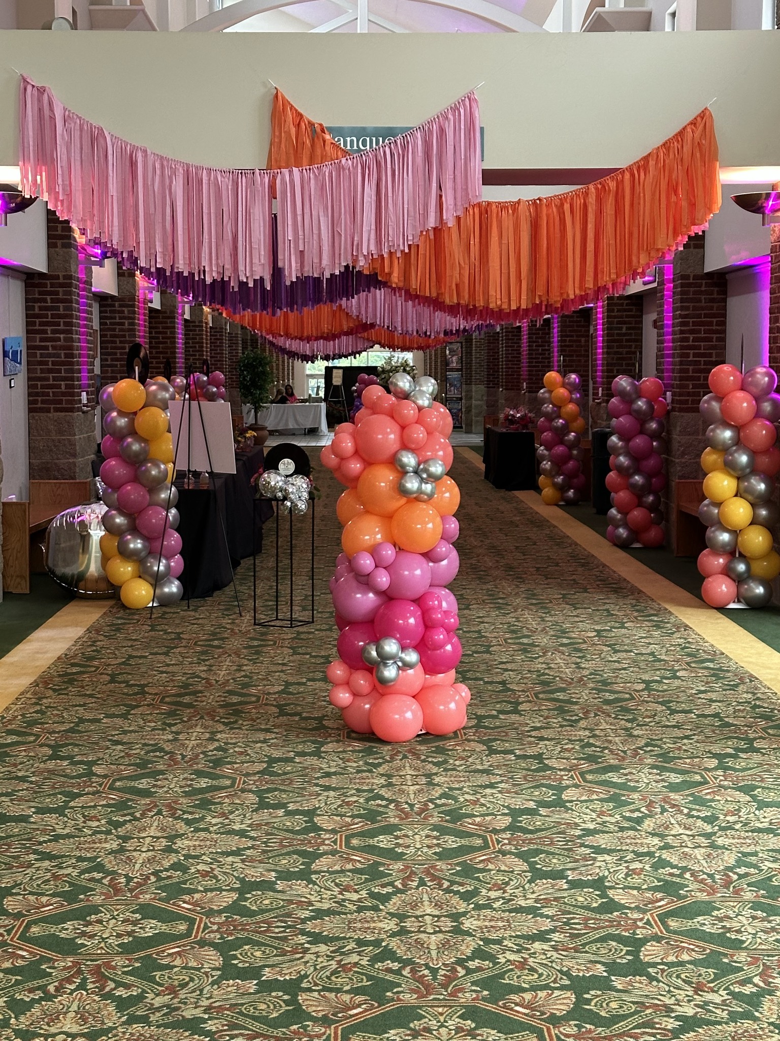 Balloon garland and event decoration by The Party Project - Chattanooga, TN