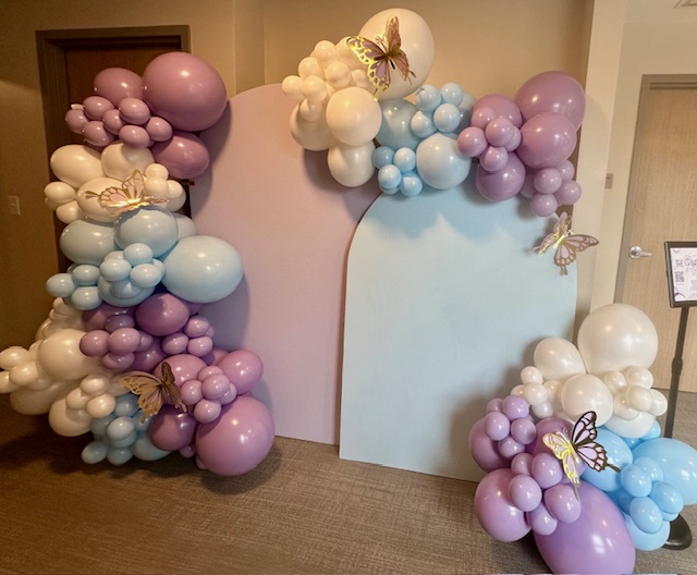 Balloon garland and event decoration by The Party Project - Chattanooga, TN