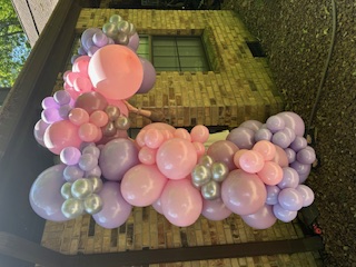 Balloon garland and event decoration by The Party Project - Chattanooga, TN