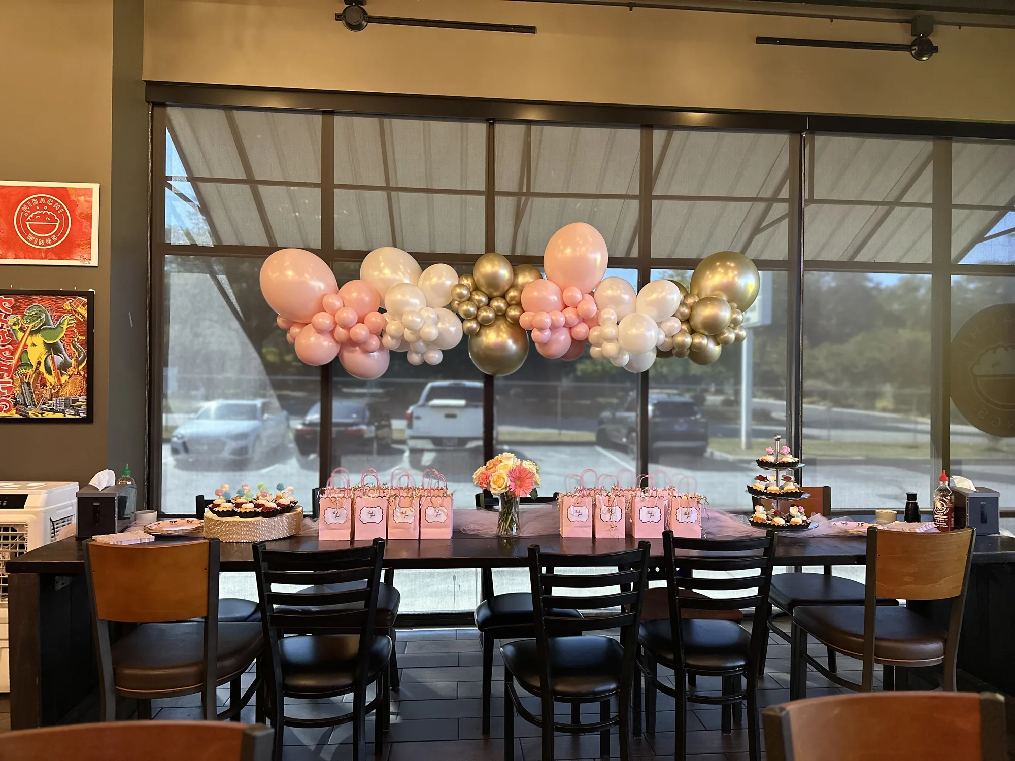 Balloon garland and event decoration by The Party Project - Chattanooga, TN
