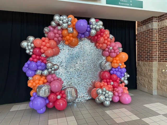 Balloon garland and event decoration by The Party Project - Chattanooga, TN