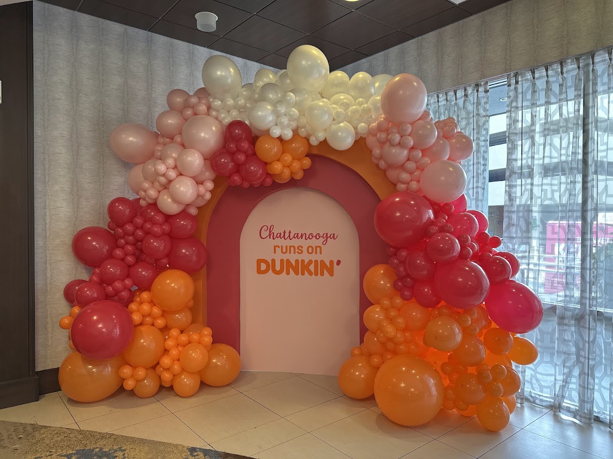 Balloon garland and event decoration by The Party Project - Chattanooga, TN