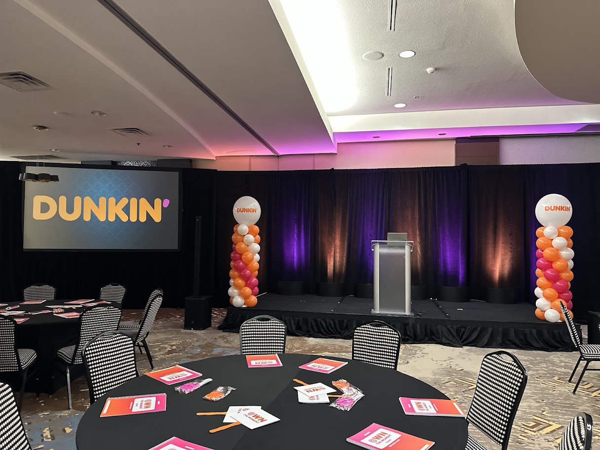 Balloon garland and event decoration by The Party Project - Chattanooga, TN