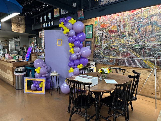 Balloon garland and event decoration by The Party Project - Chattanooga, TN