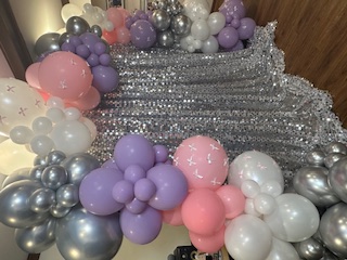 Balloon garland and event decoration by The Party Project - Chattanooga, TN