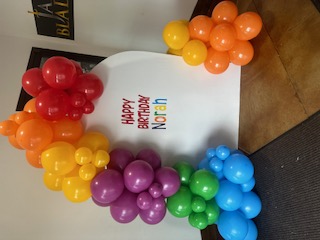 Balloon garland and event decoration by The Party Project - Chattanooga, TN
