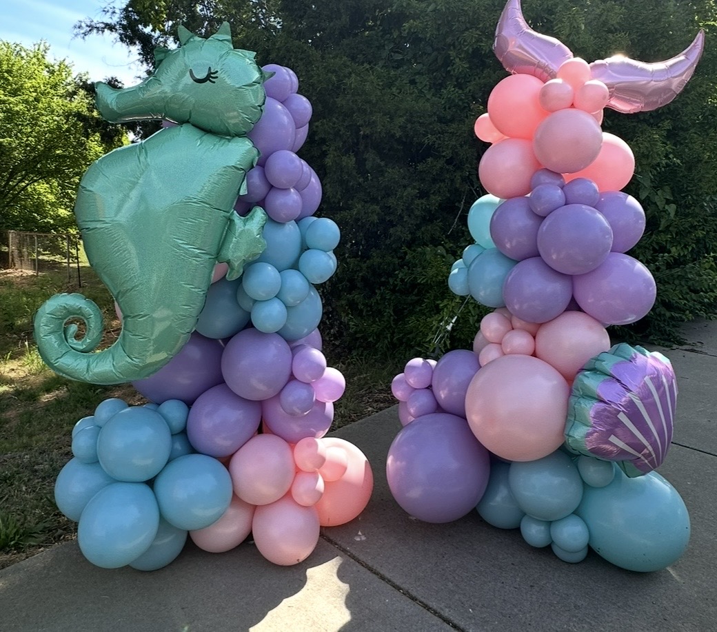 Balloon garland and event decoration by The Party Project - Chattanooga, TN