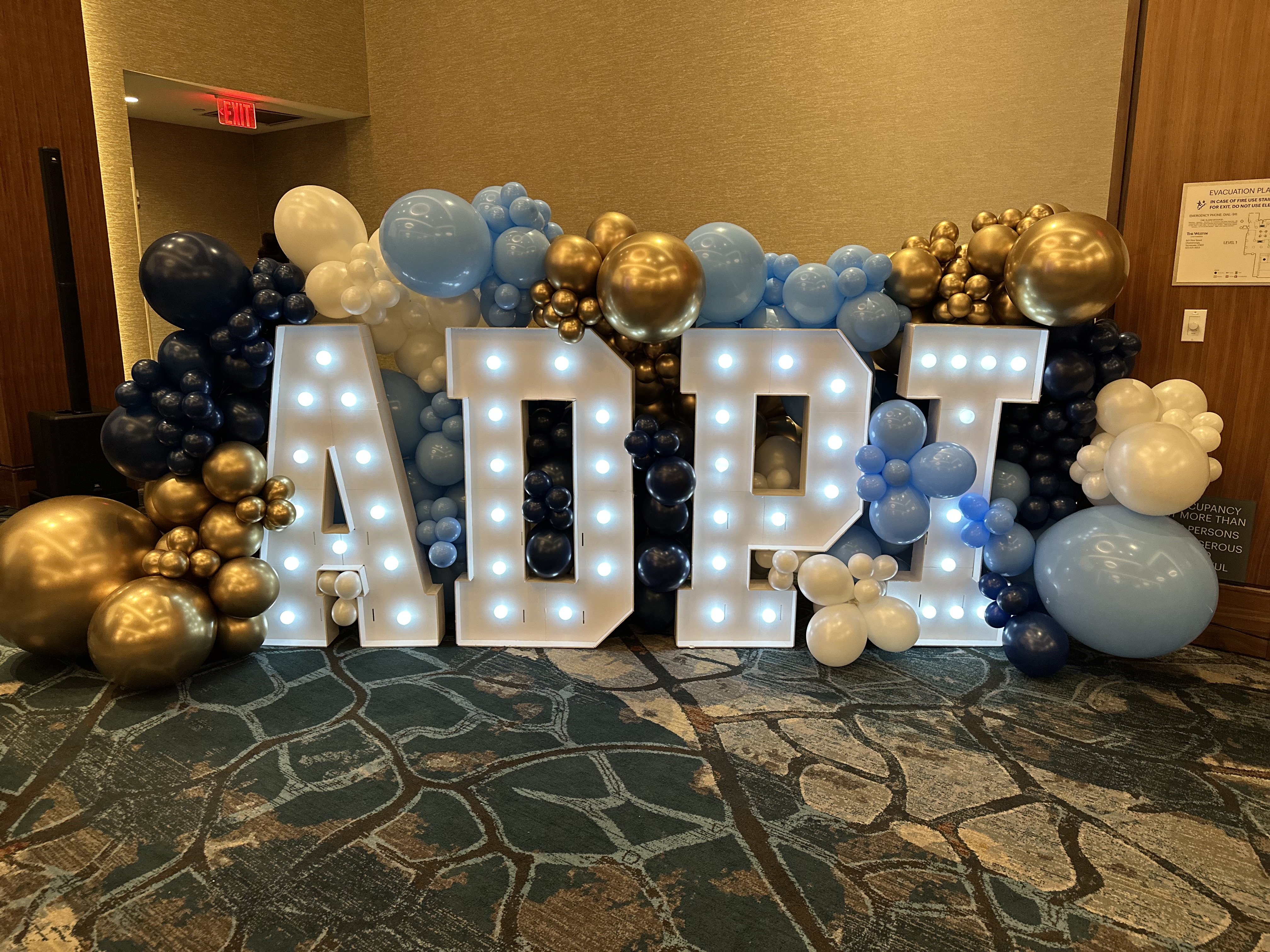Balloon garland and event decoration by The Party Project - Chattanooga, TN