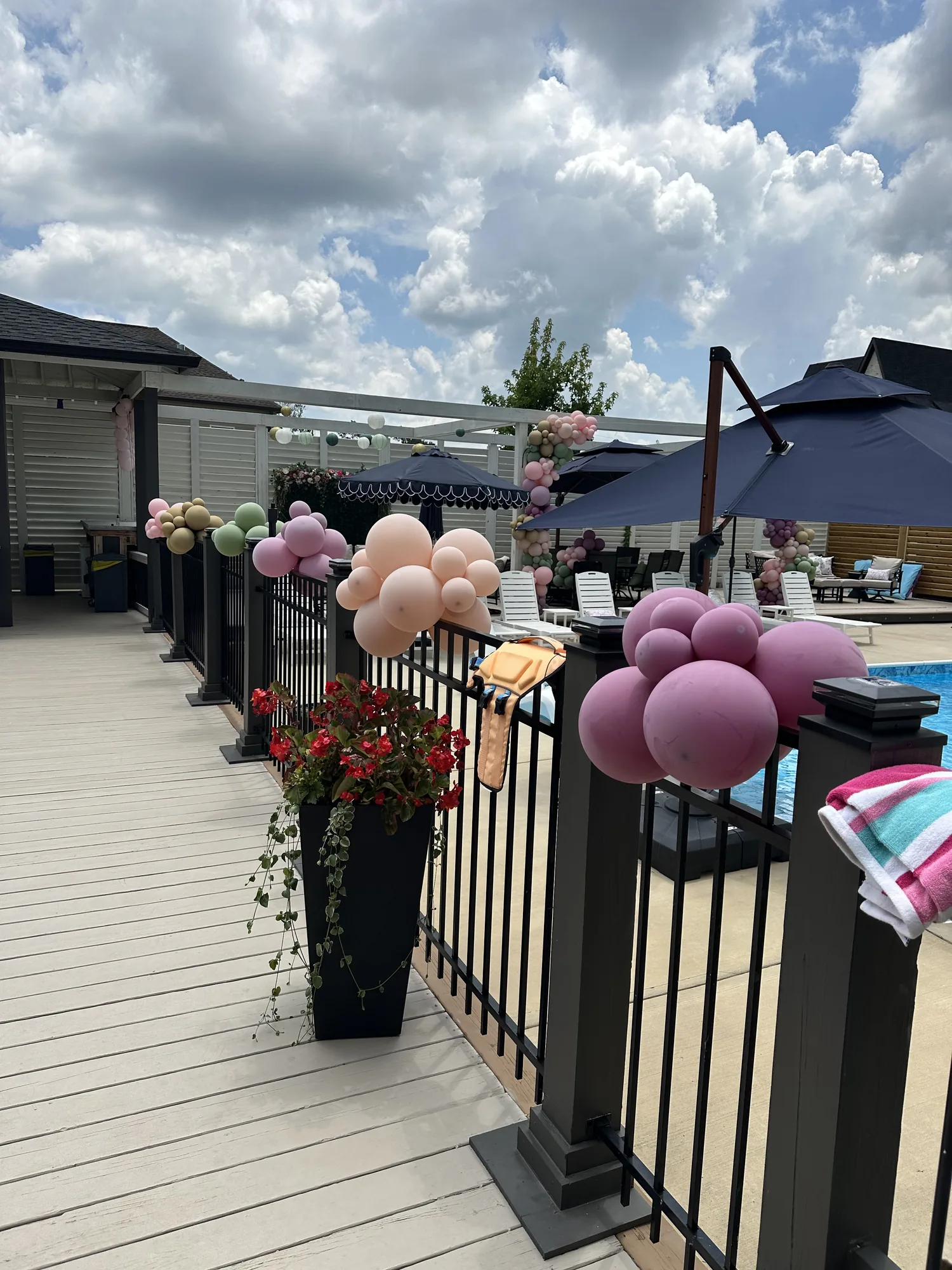 Balloon garland and event decoration by The Party Project - Chattanooga, TN