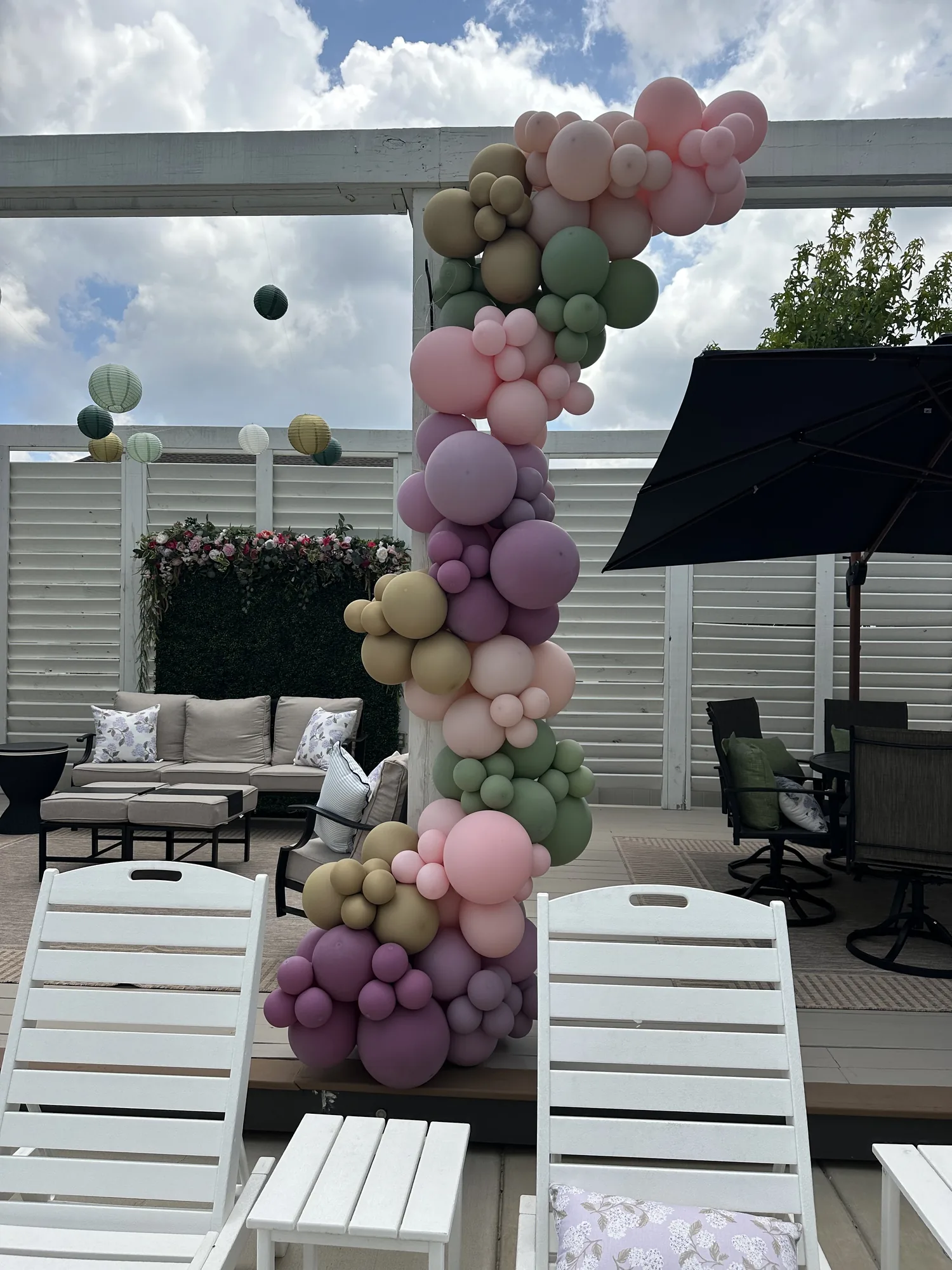 Balloon garland and event decoration by The Party Project - Chattanooga, TN