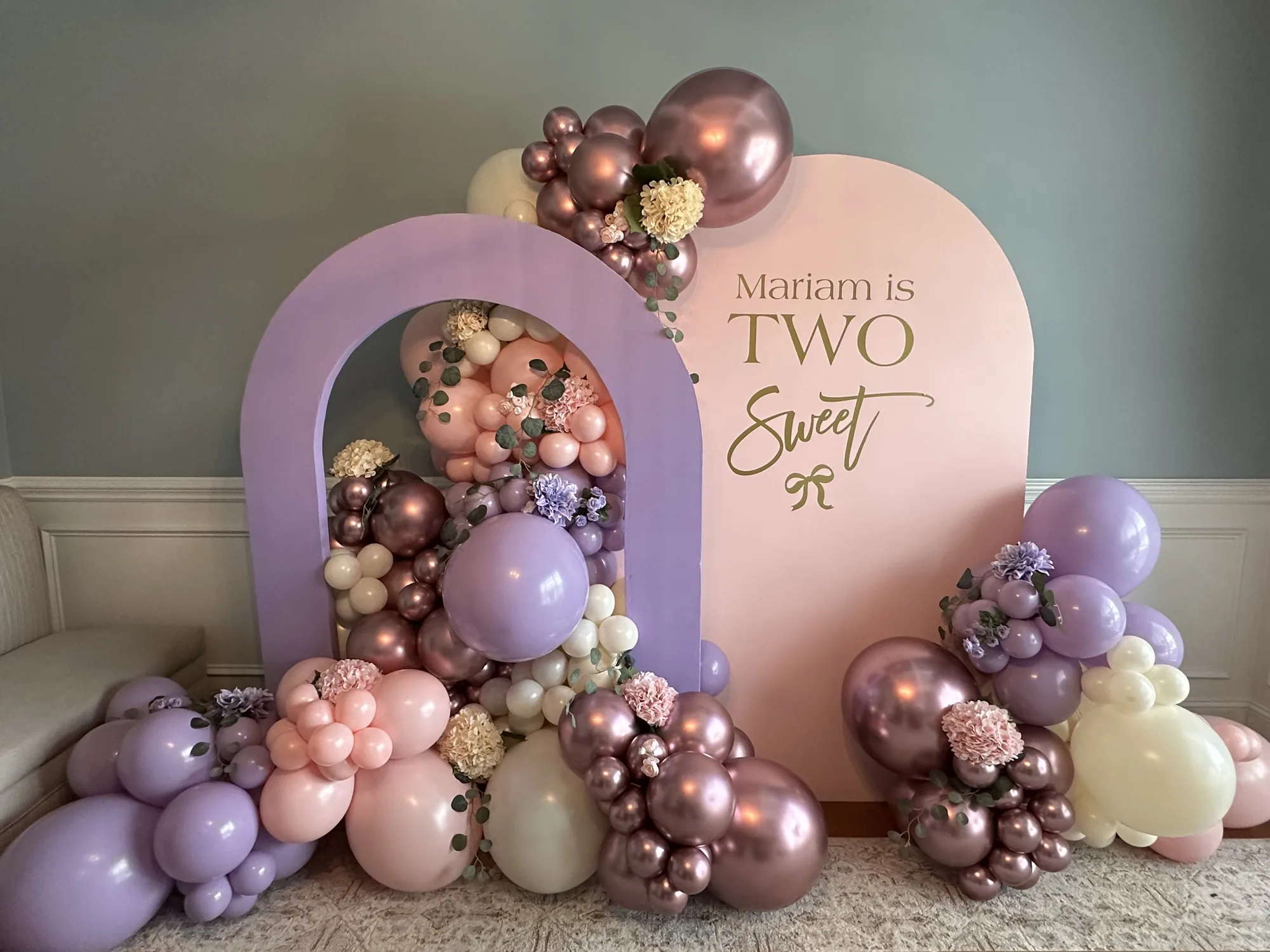 Balloon garland and event decoration by The Party Project - Chattanooga, TN